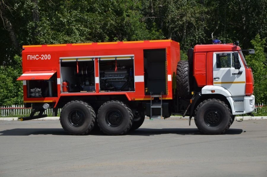 Fire Pump Station PNS-200 on KAMAZ-5350-D5 Chassis