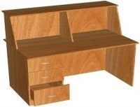 Laminated MDF Lecturer's Desk with Built-in Storage