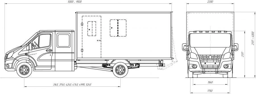 Emergency Transport Vehicle Type 3010 Model 3010KS for Rescue Services