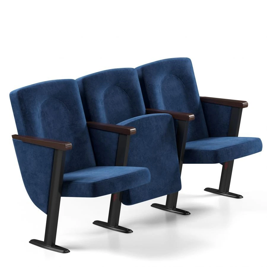 Comfortable Theatre Chair with Metal Frame for Auditoriums Solo Model