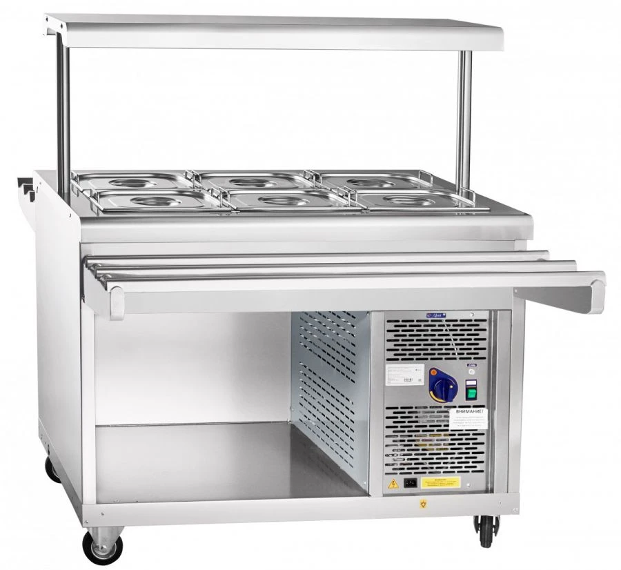 High-Temperature Refrigerated Display Counter with Neutral Cabinet PVV(N)-70PM-NSh