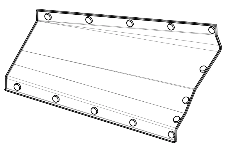 Right Side Ceiling Panel for Rear Mask 71-411.16.21.434