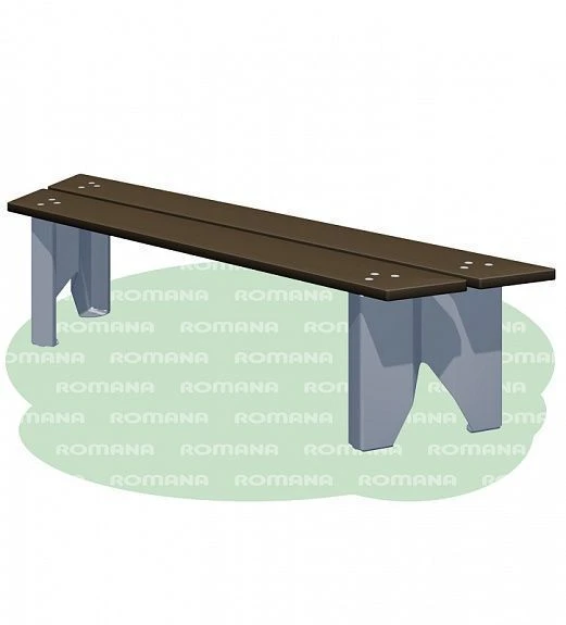 Outdoor Plywood Bench for Recreational Areas - Romana 302.22.00