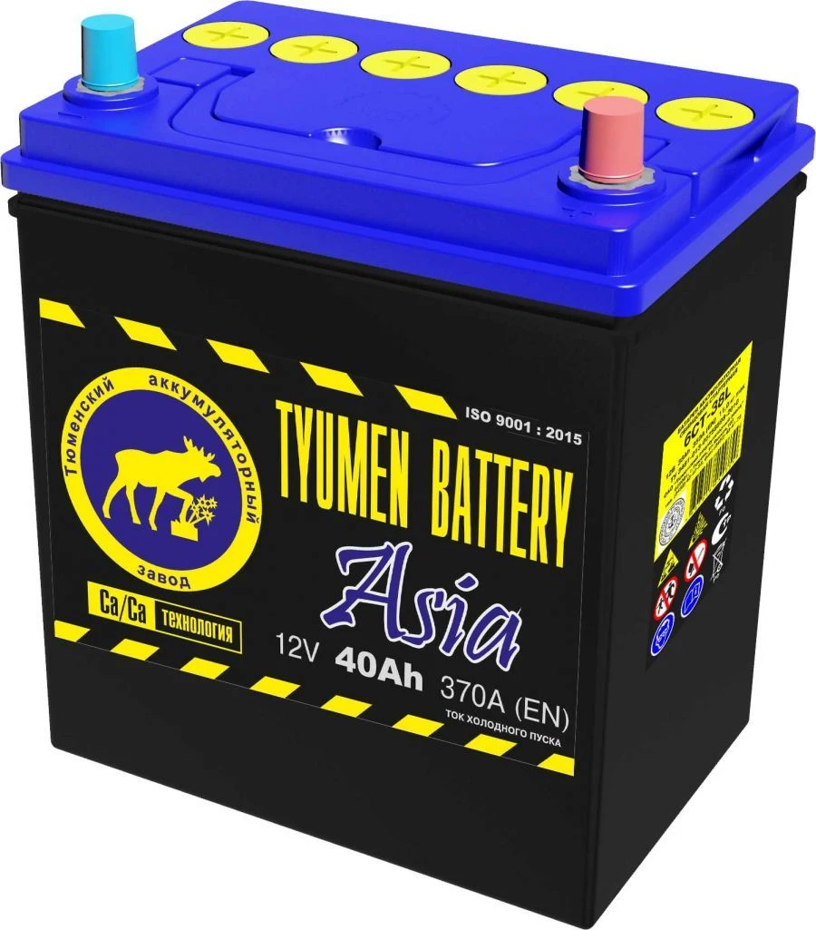 Lead Acid Starter Battery TYUMEN BATTERY 6ST-40L ASIA
