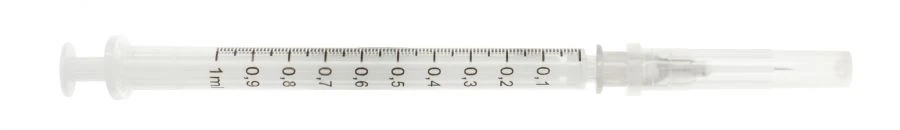 Sterile Single-Use Tuberculin Syringe with 0.4 x 13 mm Needle