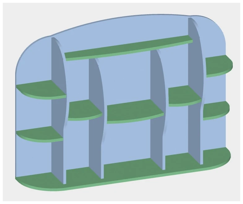 Wall Shelf Art. S.04.23 - Versatile Storage Solution