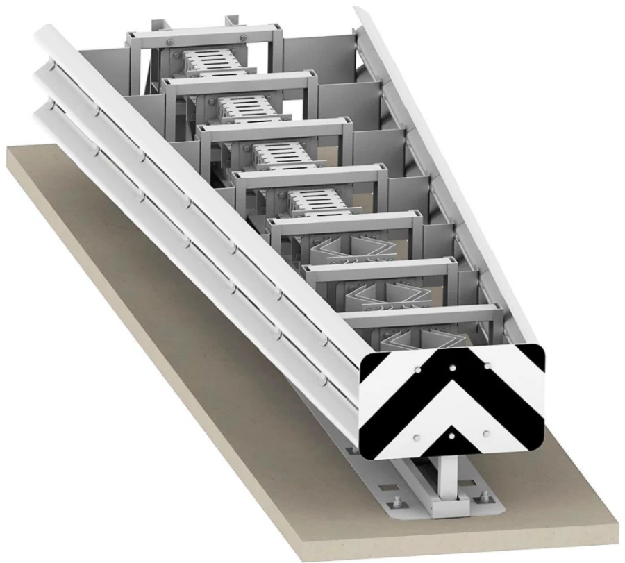 Front Traffic Barriers for Vehicle Impact Protection