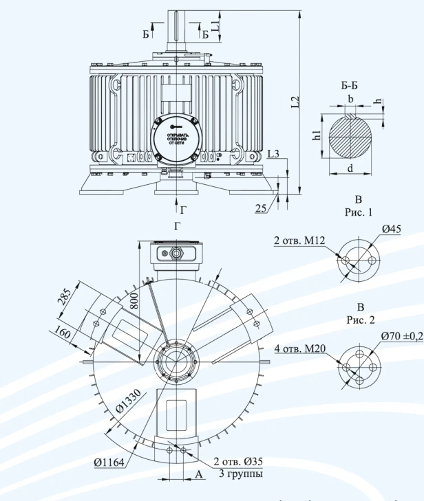 Explosive-Proof Vertical Induction Motors DWW 560, 75-375 kW