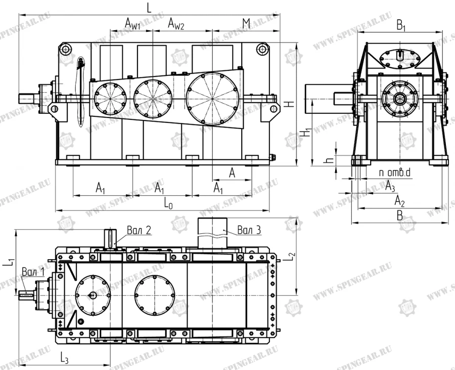 Horizontal Conical-Cylindrical Gear Reducer R-63SP