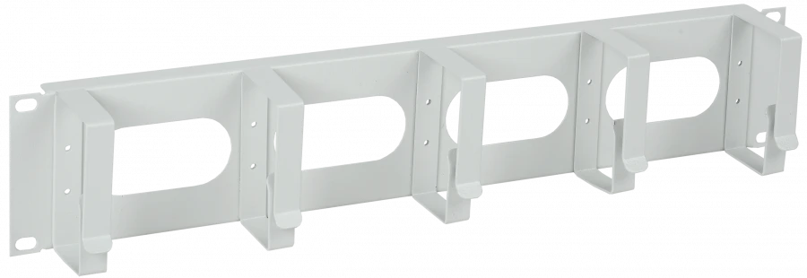 19" Cable Organizer ITK CO35-2M5RM with 5 Rings, Grey