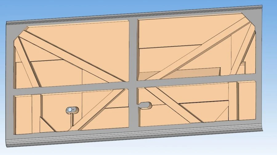 Medium Rear Panel with Foam Assembly 6282-401-5402503-15