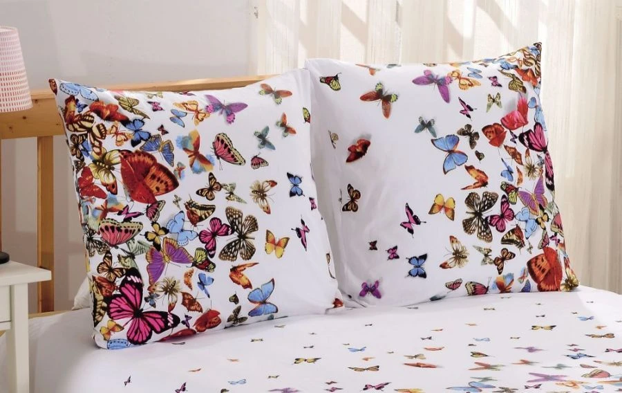 Cotton Fabric Pillow Covers with Zipper or Flap Closure