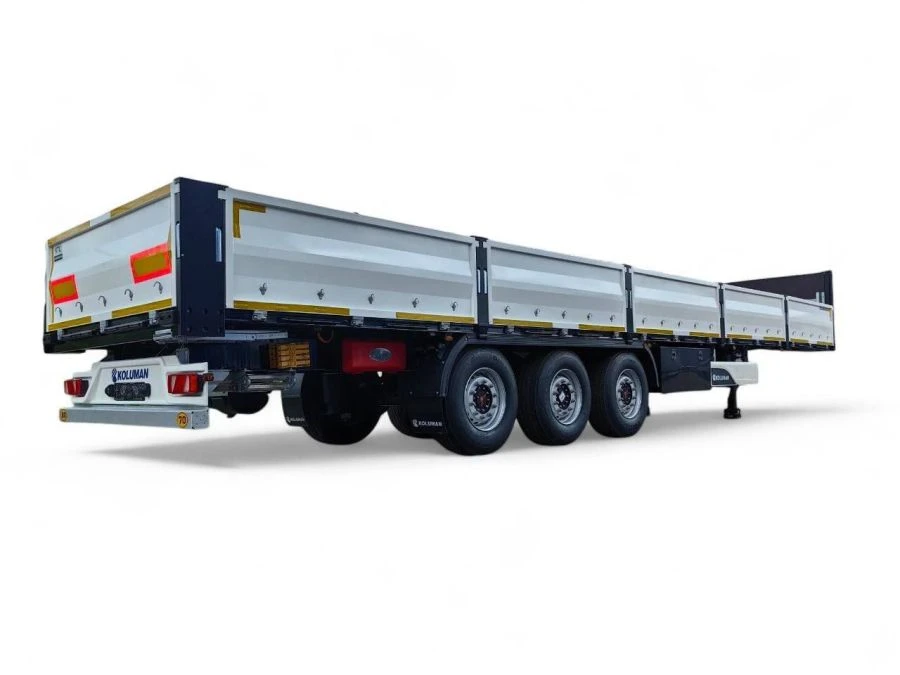 Open Sided Semi-Trailer with Side Supports