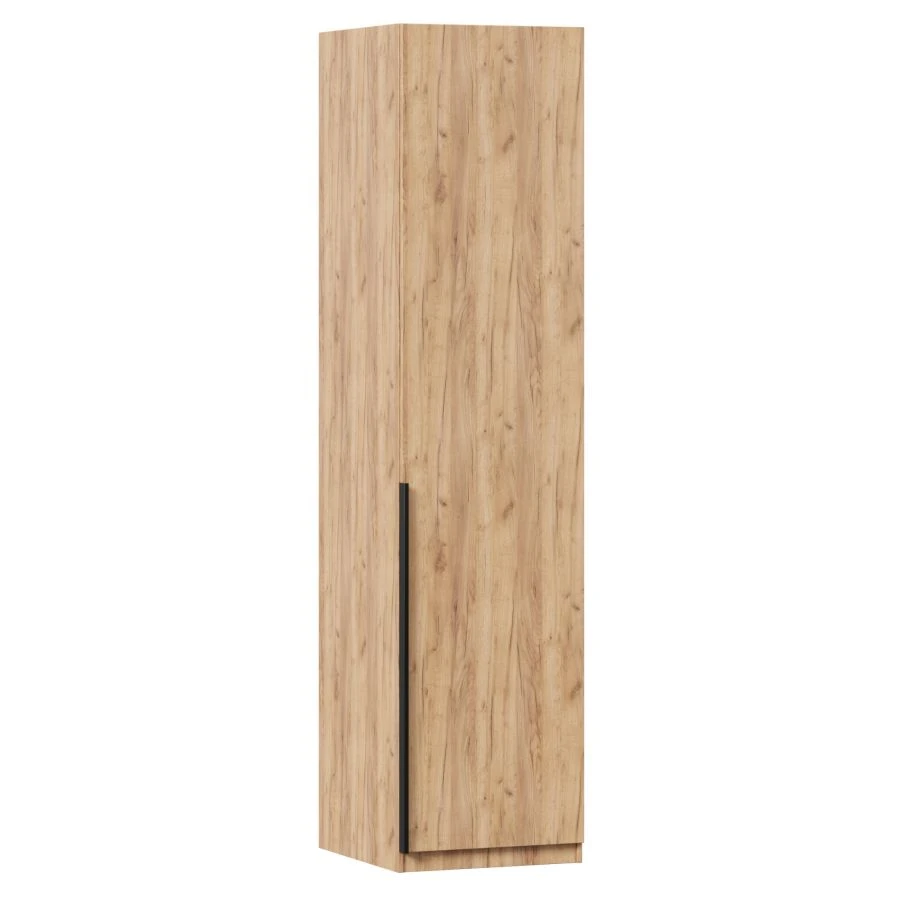 Single Door Wardrobe with Golden Oak Finish - Nord LD.677060.000 PV