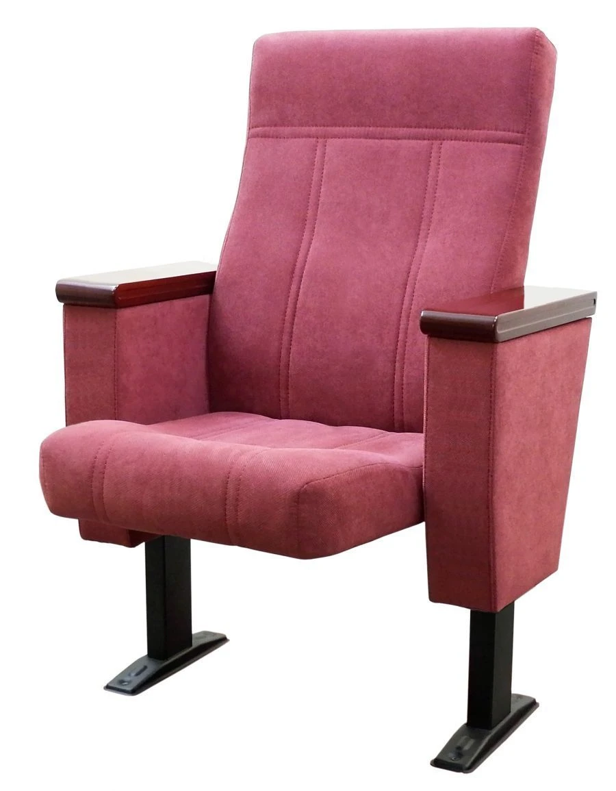 Parliament Theater Seat with Velvet Upholstery