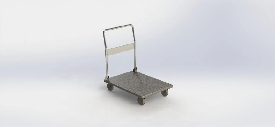 Foldable Metal Trolley - Customizable Size and Configuration