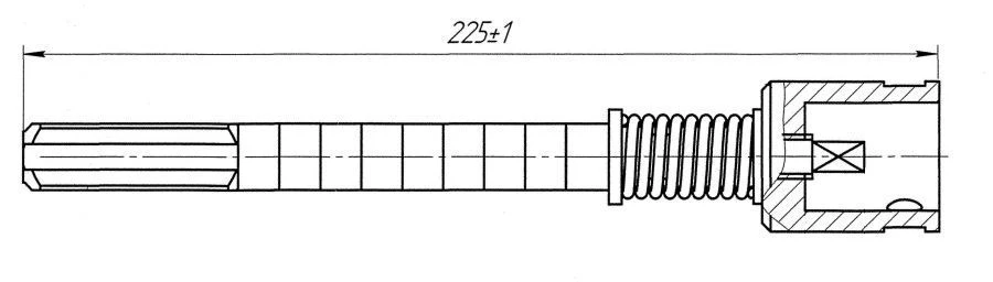 Flexible Shaft for DPS-U Angle Sensor PЮЯИ.303719.004-02