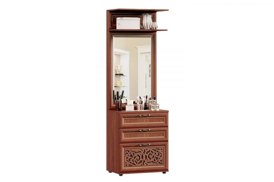Alexandria LD 125.100.000 Combined Vanity with Mirror (Walnut)