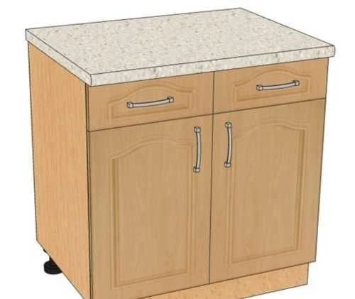 Kitchen Table with 2 Drawers and 2 Doors by Bashkir Furniture Factory