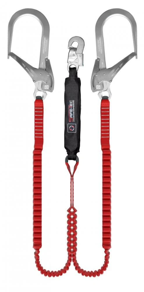 Elastic Safety Lanyard with Shock Absorber, Model ABE212
