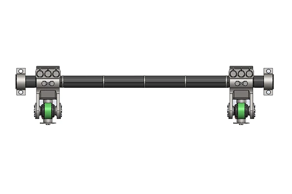 Torsion Shaft with Supports and Levers for Locomotive Stabilizer PRS.2002.20.040
