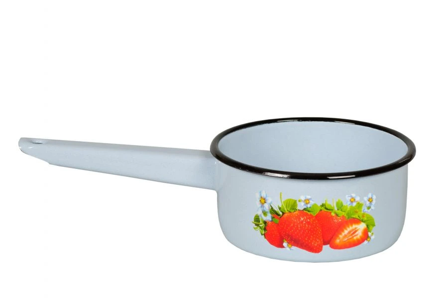 1L Enamelled Steel Bucket for Hygiene and Utility