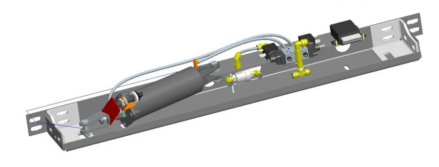 Pneumatic Door Actuator for Vehicles 16N1X50/150T1B002