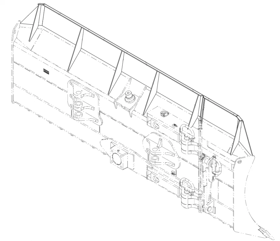 Rotating Blade Attachment Model 13491593 for Excavation