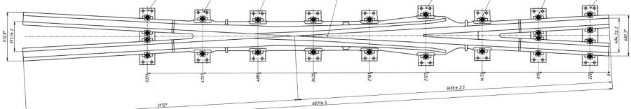 Crosspiece Type 60E1 Mark 1/9 for Rail Applications