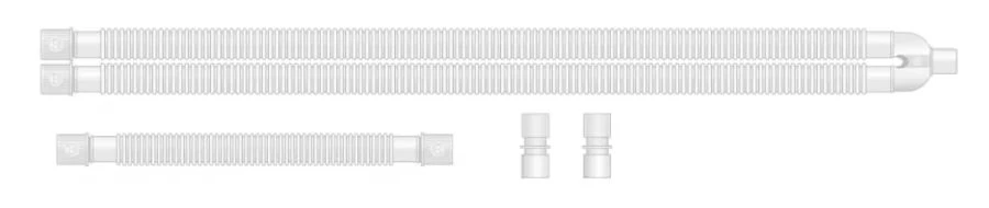 Disposable Non-Sterile Medical Breathing Circuit for Adults - Complete Set