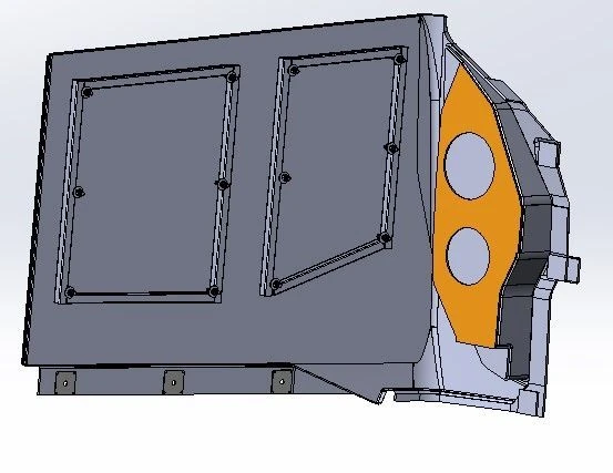 Left Side Panel 71-411.10.21.520 for Tram Cars