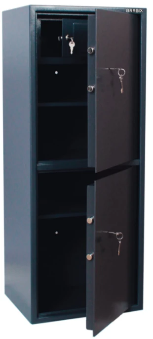 BRABIX KМ-1200t/2 Security Safe for Valuables and Documents