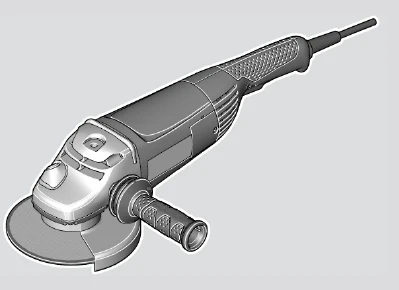 Angle Grinder UShM 2200 for Cutting and Grinding Metal