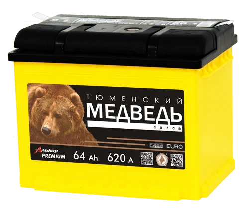 Lead Acid Starter Battery for Internal Combustion Engines 12V Tyumen Bear