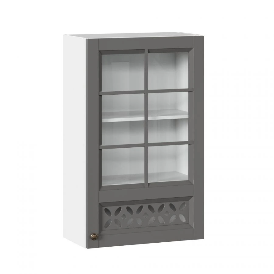 High Glass Kitchen Cabinet Facade 600 Ameli-3 LD.299760.000 (Onyx Gray)