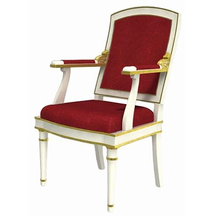 Wooden Frame Chair with Armrests - Emperor Model