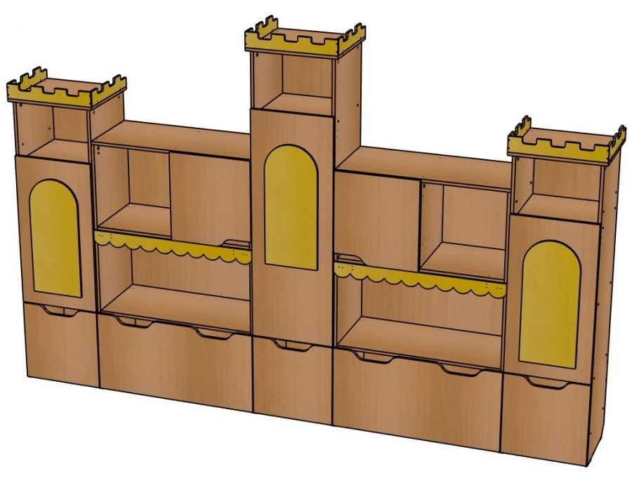 Versatile Storage Rack for Preschool Activities - Model SZ78