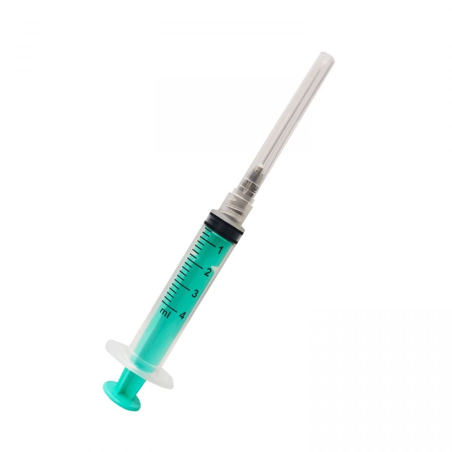4ml Sterile Single-Use Three-Part Injection Syringes with Needles