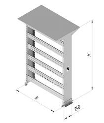Double-sided Metal Hardware Rack MASU2 000x000