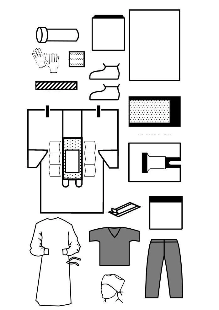 Universal Sterile Non-Woven Material Set, Standard