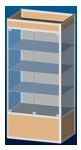 Wall Display Case 850x600x1800 mm