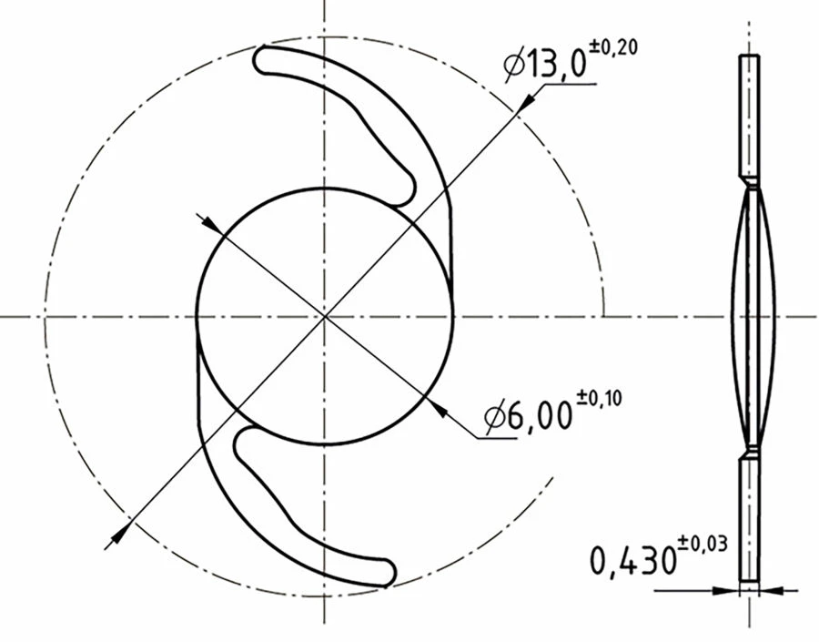 NanoCrystal" Intraocular Lens Citrine CCS13.03IOL/KIT