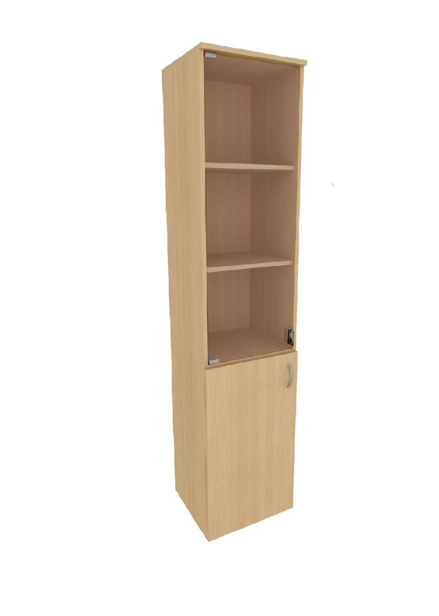 Narrow Semi-Closed Glass Display Cabinet SHU 05C Omega Model