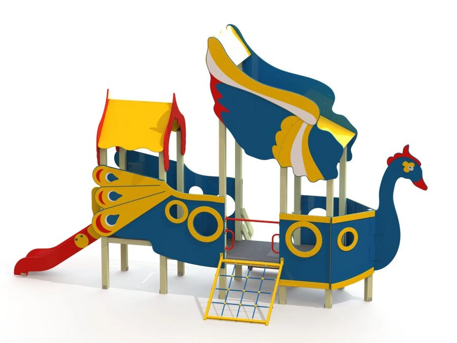 Children's Play Complex Ship-Swan DIC 5.08 Height=700mm, Width=900mm