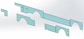 Polyester Fiberglass Internal Cladding Kit 5299-405П-5400002-04