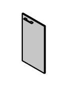 Low MDF Door for Office Furniture Set "Kvins" / "Kvins Slim