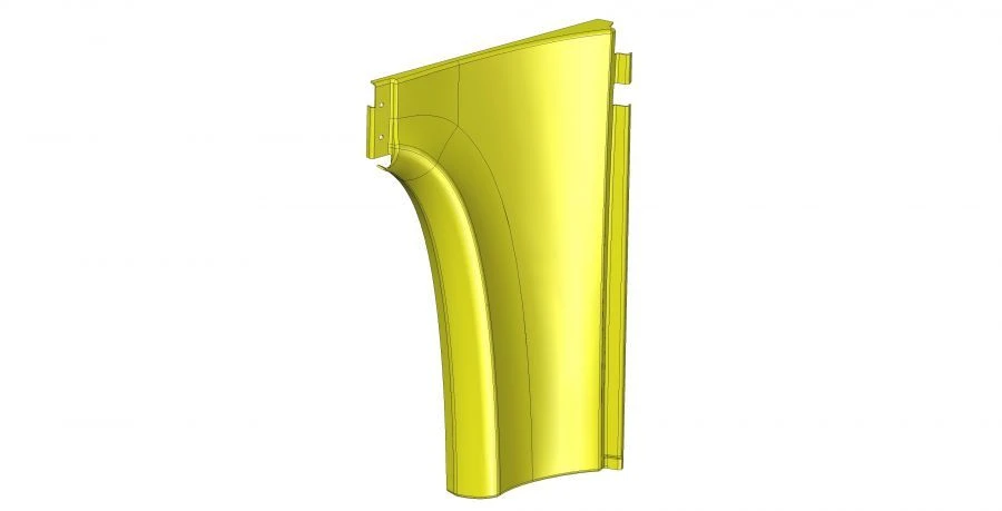 Upper Rear Interior Partition Panel for LIАЗ (Component No. 529220-7802351-60)