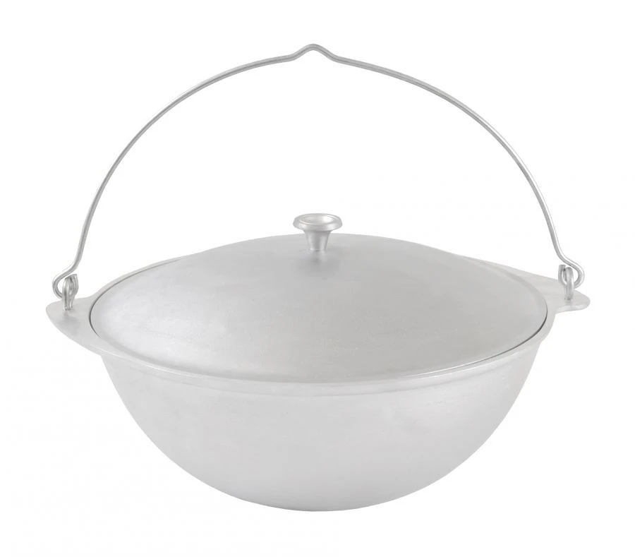 Aluminum Camp Pot 4.5L (Uncoated) with Aluminum Lid - Kukmara