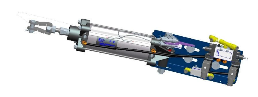 Pneumatic Door Actuator for Vehicles 40M1R63/116T1B004