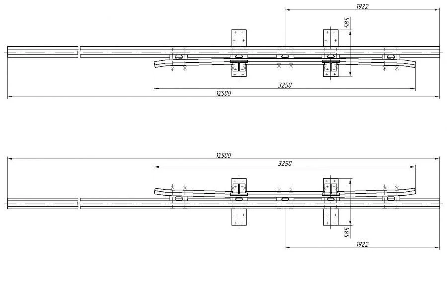 Cross Rail with Counter Rail Type R50 Mark 1/9